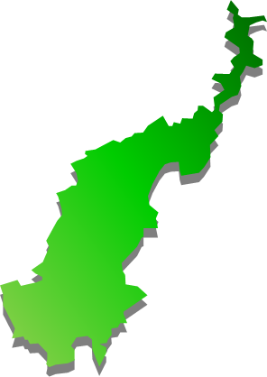 下甑島(鹿児島県)の外観図形イラスト画像