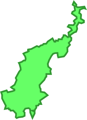 下甑島(鹿児島県)の外観図形イラスト画像