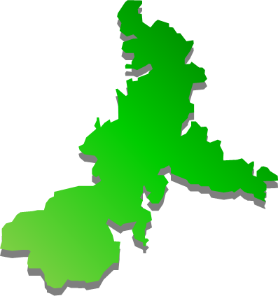 鷹島（長崎県）の外観図形イラスト画像
