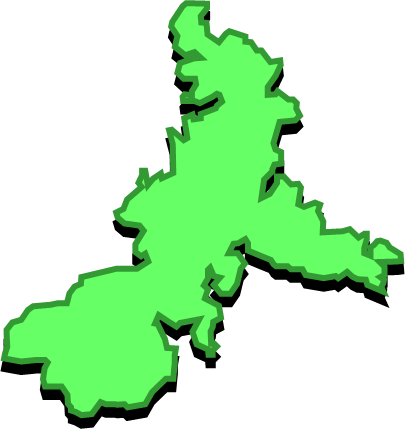 鷹島（長崎県）の外観図形イラスト画像