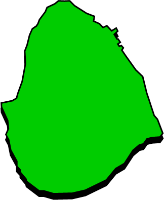 竹富島（沖縄県）の外観図形イラスト画像