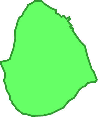 竹富島（沖縄県）の外観図形イラスト画像