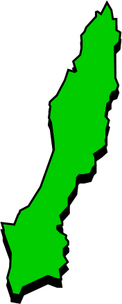 種子島（鹿児島県）の外観図形イラスト画像