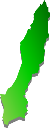 種子島（鹿児島県）の外観図形イラスト画像