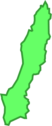 種子島（鹿児島県）の外観図形イラスト画像