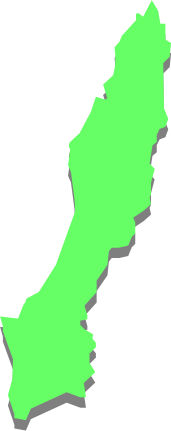 種子島（鹿児島県）の外観図形イラスト画像