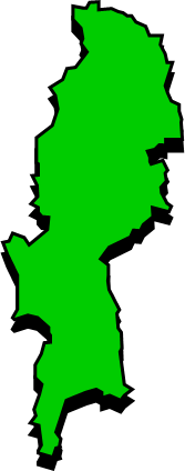 渡嘉敷島（沖縄県）の外観図形イラスト画像