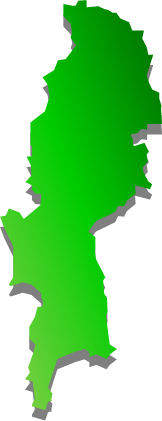 渡嘉敷島（沖縄県）の外観図形イラスト画像