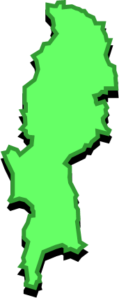 渡嘉敷島（沖縄県）の外観図形イラスト画像