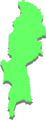 渡嘉敷島（沖縄県）の外観図形イラスト画像