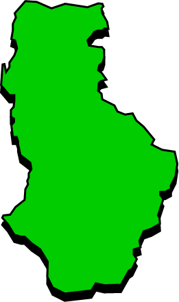 徳之島（鹿児島県）の外観図形イラスト画像