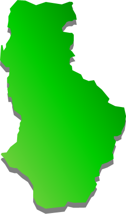 徳之島（鹿児島県）の外観図形イラスト画像