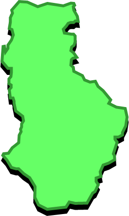 徳之島（鹿児島県）の外観図形イラスト画像