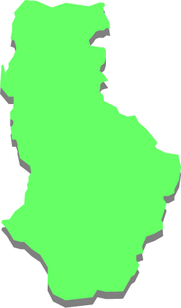 徳之島（鹿児島県）の外観図形イラスト画像