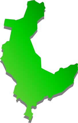 渡名喜島（沖縄県）の外観図形イラスト画像