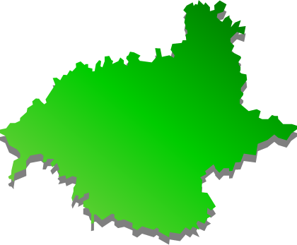 宇久島（長崎県）の外観図形イラスト画像