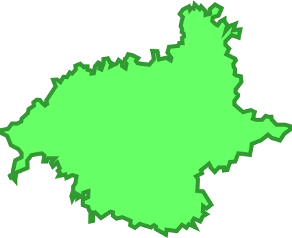 宇久島（長崎県）の外観図形イラスト画像