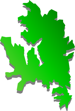 若松島（長崎県）の外観図形イラスト画像