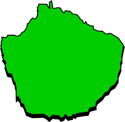 屋久島(鹿児島県)の外観図形イラスト画像