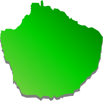 屋久島(鹿児島県)の外観図形イラスト画像