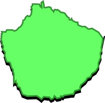 屋久島(鹿児島県)の外観図形イラスト画像