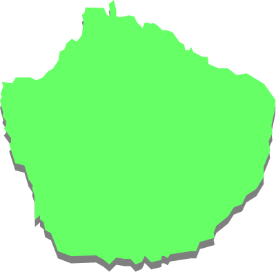 屋久島(鹿児島県)の外観図形イラスト画像