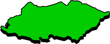 与那国島（沖縄県）の外観図形イラスト画像
