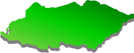 与那国島（沖縄県）の外観図形イラスト画像
