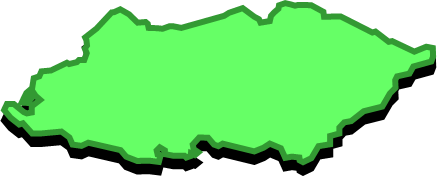 与那国島（沖縄県）の外観図形イラスト画像