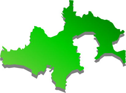 座間味島（沖縄県）の外観図形イラスト画像