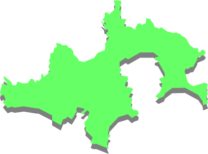 座間味島（沖縄県）の外観図形イラスト画像