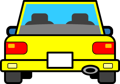 前向き駐車、後ろ向き駐車のイラスト画像
