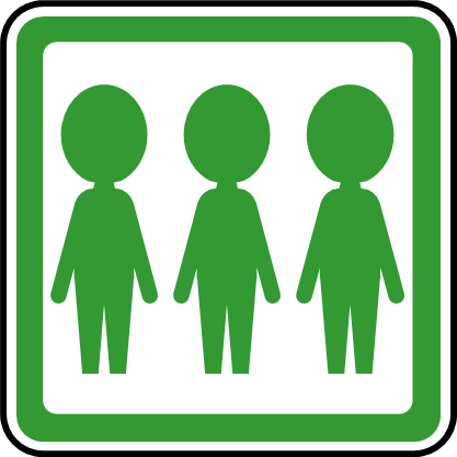 整列、順番待ちマーク画像