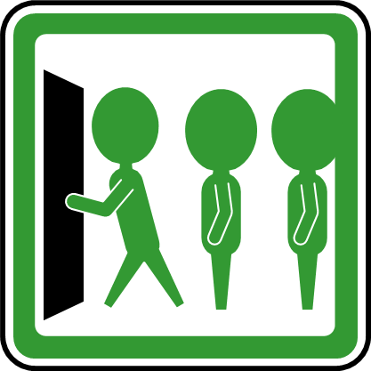 整列、順番待ちマーク画像