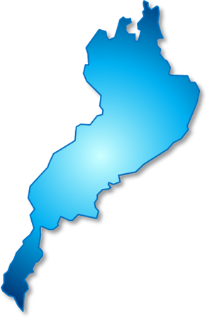 琵琶湖（滋賀県）の外観図形イラスト画像