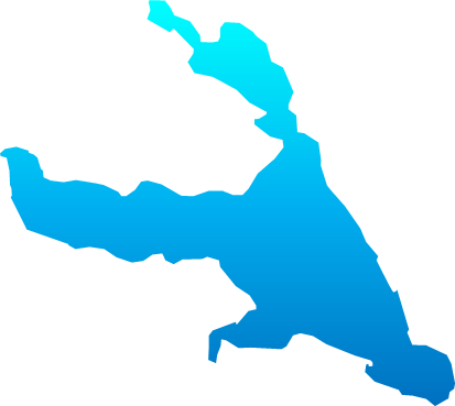 霞ヶ浦（茨城県）の外観図形イラスト画像