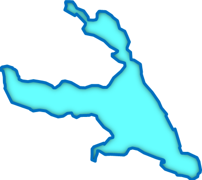 霞ヶ浦（茨城県）の外観図形イラスト画像