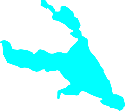 霞ヶ浦（茨城県）の外観図形イラスト画像