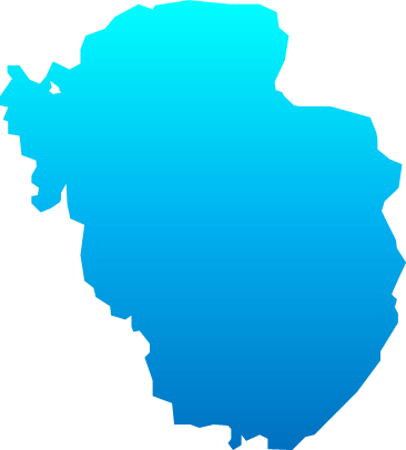猪苗代湖（福島県）の外観図形イラスト画像