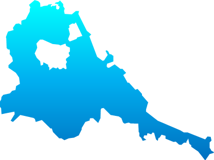 中海（島根県・鳥取県）の外観図形イラスト画像
