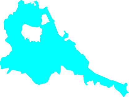 中海（島根県・鳥取県）の外観図形イラスト画像