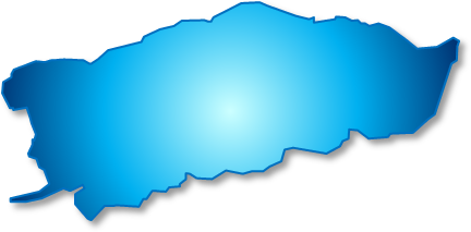 宍道湖（島根県）の外観図形イラスト画像
