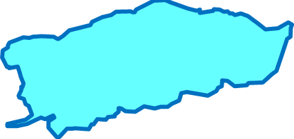宍道湖（島根県）の外観図形イラスト画像