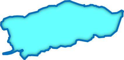 宍道湖（島根県）の外観図形イラスト画像