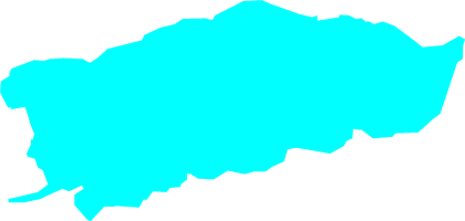 宍道湖（島根県）の外観図形イラスト画像