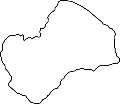 支笏湖(北海道)の外観図形イラスト画像