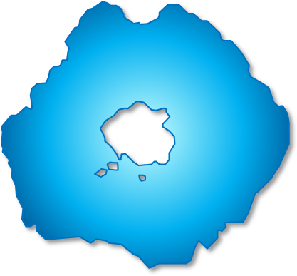 洞爺湖（北海道）の外観図形イラスト画像