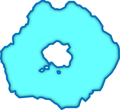 洞爺湖（北海道）の外観図形イラスト画像