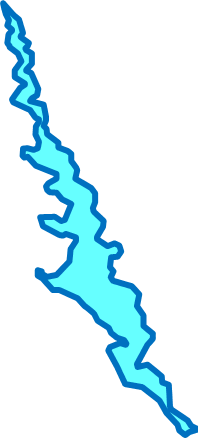 北浦(茨城県)の外観図形イラスト画像