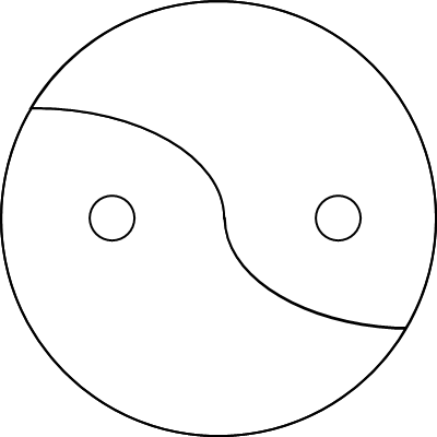 太極図マーク画像